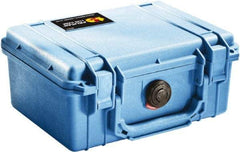 Pelican Products, Inc. - 7-51/64" Wide x 4-19/64" High, Clamshell Hard Case - Blue, Polyethylene - Eagle Tool & Supply