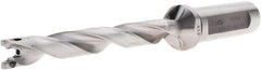 Iscar - 0.414" to 0.43" Diam, 8xD, 3.31" Max Depth, 0.63" Shank Diam, 5.84" OAL, Replaceable-Tip Drill - FCP, ICK, ICK-2M, ICM, ICN, ICP, iCP-2M Insert, 10 Seat Size, 40703126 Toolholder, Series SumoCham - Eagle Tool & Supply
