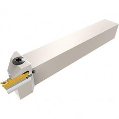 Iscar - HGH, External, Right Hand, 0.236" Max Depth of Cut, 0.118" Max Groove Width, Indexable Grooving Tool Holder - GRIP, HGN Insert Compatibility, 3/4" Shank Height, 3/4" Shank Width, 5" OAL - Eagle Tool & Supply