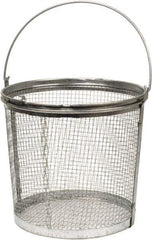 Bio-Circle - Parts Washer Basket - 209.55mm High x 228.6mm Wide x 228.6mm Long, Use with Bio-Circle Parts Washing Systems - Eagle Tool & Supply