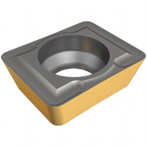 Iscar - AOMT040204 DT Grade IC1008 Carbide Indexable Drill Insert - TiAlN/TiN Finish, Parallelogram - Eagle Tool & Supply