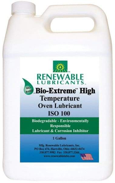 Renewable Lubricants - 1 Gal Bottle Synthetic/Graphite Penetrant/Lubricant - White, -28°F to 2,000°F, Food Grade - Eagle Tool & Supply