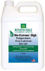 Renewable Lubricants - 1 Gal Bottle Synthetic/Graphite Penetrant/Lubricant - White, -28°F to 2,000°F, Food Grade - Eagle Tool & Supply