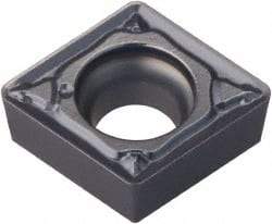 Tungaloy - CCMT32.52 PS Grade AH725 Carbide Turning Insert - 80° Diamond, 3/8" Inscr Circle, 5/32" Thick, 1/32" Corner Radius - Eagle Tool & Supply