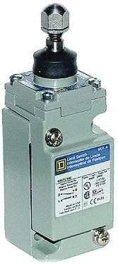 Square D - DPDT, 2NC/2NO, 600 Volt Screw Terminal, Plunger Actuator, General Purpose Limit Switch - 1, 2, 4, 6, 12, 13, 6P NEMA Rating, IP67 IPR Rating - Eagle Tool & Supply