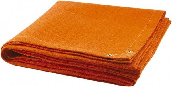 Steiner - 6' High x 8' Wide Fiberglass Welding Blanket - Orange, Grommet - Eagle Tool & Supply