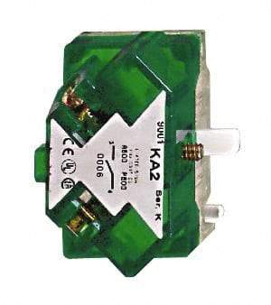 Square D - Multiple Amp Levels, Electrical Switch Contact Block - 125 VAC and 240 VAC, Screw Terminal, 30mm Hole, For Use with 9001K/SK - Eagle Tool & Supply