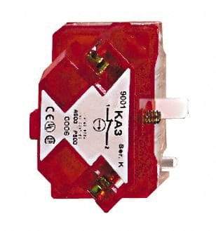 Square D - NC, Multiple Amp Levels, Electrical Switch Contact Block - 125 VAC and 240 VAC, Screw Terminal, 30mm Hole, For Use with 9001K/SK - Eagle Tool & Supply