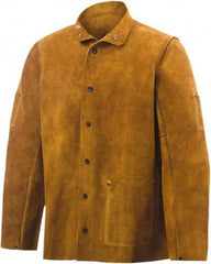 Steiner - Size 5XL Welding Jacket - Brown, Cowhide, Snaps Closure - Eagle Tool & Supply