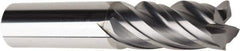 American Tool Service - 5/8", 1-1/2" LOC, 5/8" Shank Diam, 3-1/2" OAL, 4 Flute, Solid Carbide Square End Mill - Single End, AlCrN Finish, Spiral Flute, Variable° Helix, Centercutting, Right Hand Cut, Right Hand Flute - Eagle Tool & Supply