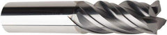 American Tool Service - 1", 1-3/4" LOC, 1" Shank Diam, 4" OAL, 4 Flute, Solid Carbide Square End Mill - Single End, AlCrN Finish, Spiral Flute, Variable° Helix, Centercutting, Right Hand Cut, Right Hand Flute - Eagle Tool & Supply