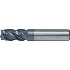 Kennametal - 3/8" Diam 4 Flute Solid Carbide 0.03" Corner Radius End Mill - Eagle Tool & Supply