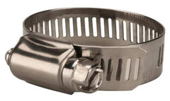 Value Collection - SAE Size 20, 3/4 to 1-3/4" Diam, Stainless Steel Worm Drive Clamp - 1/2" Wide, Material Grade 201 - Eagle Tool & Supply