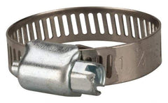 Value Collection - SAE Size 12, 1/2 to 1-1/4" Diam, Stainless Steel/Carbon Steel Worm Drive Clamp - 5/16" Wide, Material Grade 201 - Eagle Tool & Supply