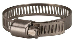 Value Collection - SAE Size 20, 3/4 to 1-3/4" Diam, Stainless Steel Worm Drive Clamp - 5/16" Wide, Material Grade 201 - Eagle Tool & Supply