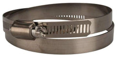 Value Collection - SAE Size 116, 5-3/4 to 7-3/4" Diam, Stainless Steel Worm Drive Clamp - 1/2" Wide, Material Grade 201 - Eagle Tool & Supply