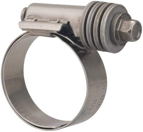 Value Collection - 13/16 to 1-1/2" Hose, 9/16" Wide x 0.6" Thick, Constant Torque Clamp - 13/16 to 1-1/2" Diam, Grade 301 & 410 Stainless Steel Screw - Eagle Tool & Supply