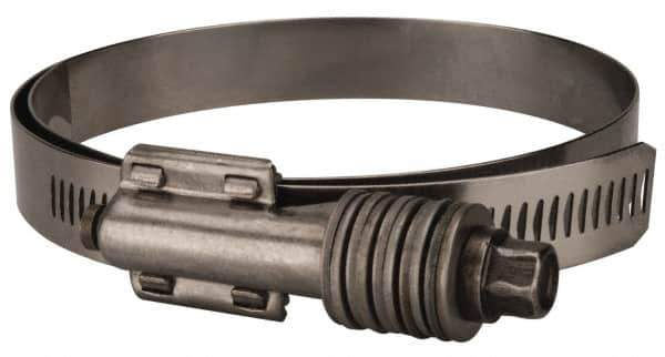 Value Collection - 3-3/4 to 4-5/8" Hose, 5/8" Wide x 0.7" Thick, Constant Torque Clamp - 3-3/4 to 4-5/8" Diam, Grade 301 & 410 Stainless Steel Screw - Eagle Tool & Supply