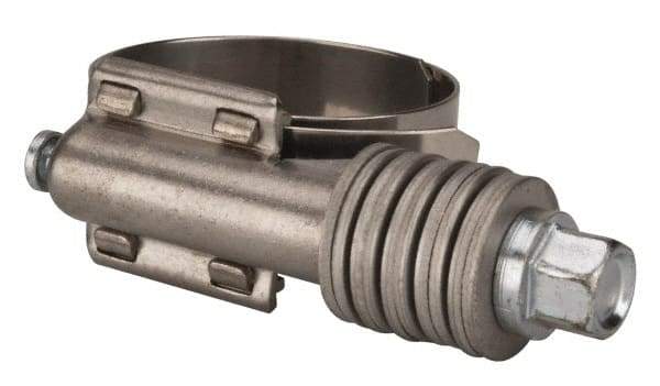 Value Collection - 1 to 1-3/4" Hose, 5/8" Wide x 0.7" Thick, Constant Torque Clamp - 1 to 1-3/4" Diam, Grade 301 Stainless Steel Screw - Eagle Tool & Supply