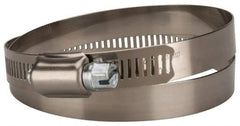 Value Collection - SAE Size 104, 5 to 7" Diam, Stainless Steel/Carbon Steel Worm Drive Clamp - 1/2" Wide, Material Grade 201 - Eagle Tool & Supply