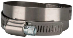 Value Collection - SAE Size 80, 3-1/2 to 5-1/2" Diam, Stainless Steel/Carbon Steel Worm Drive Clamp - 1/2" Wide, Material Grade 201 - Eagle Tool & Supply