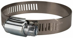 Value Collection - SAE Size 36, 1-3/4 to 2-3/4" Diam, Stainless Steel/Carbon Steel Worm Drive Clamp - 1/2" Wide, Material Grade 201 - Eagle Tool & Supply