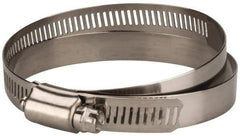 Value Collection - SAE Size 104, 5 to 7" Diam, Stainless Steel Worm Drive Clamp - 1/2" Wide, Material Grade 201 - Eagle Tool & Supply