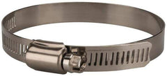 Value Collection - SAE Size 52, 2-3/4 to 3-3/4" Diam, Stainless Steel Worm Drive Clamp - 1/2" Wide, Material Grade 201 - Eagle Tool & Supply