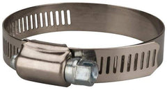 Value Collection - SAE Size 32, 1-1/2 to 2-1/2" Diam, Stainless Steel/Carbon Steel Worm Drive Clamp - 1/2" Wide, Material Grade 201 - Eagle Tool & Supply