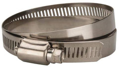 Value Collection - SAE Size 88, 4 to 6" Diam, Stainless Steel/Carbon Steel Worm Drive Clamp - 1/2" Wide, Material Grade 201 - Eagle Tool & Supply