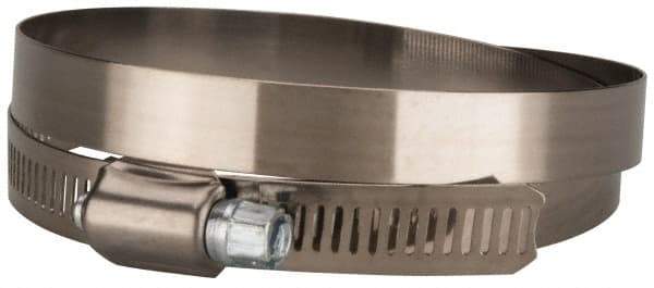 Value Collection - SAE Size 116, 5-3/4 to 7-3/4" Diam, Stainless Steel/Carbon Steel Worm Drive Clamp - 1/2" Wide, Material Grade 201 - Eagle Tool & Supply