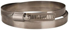 Value Collection - SAE Size 212, 11-3/4 to 13-3/4" Diam, Stainless Steel Worm Drive Clamp - 1/2" Wide, Material Grade 201 - Eagle Tool & Supply