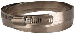 Value Collection - SAE Size 270, 15-3/8 to 17-3/8" Diam, Stainless Steel Worm Drive Clamp - 1/2" Wide, Material Grade 201 - Eagle Tool & Supply