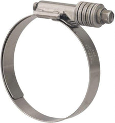 Value Collection - 2-1/4 to 3-1/8" Hose, 5/8" Wide x 0.7" Thick, Constant Torque Clamp - 2-1/4 to 3-1/8" Diam, Grade 301 & 410 Stainless Steel Screw - Eagle Tool & Supply