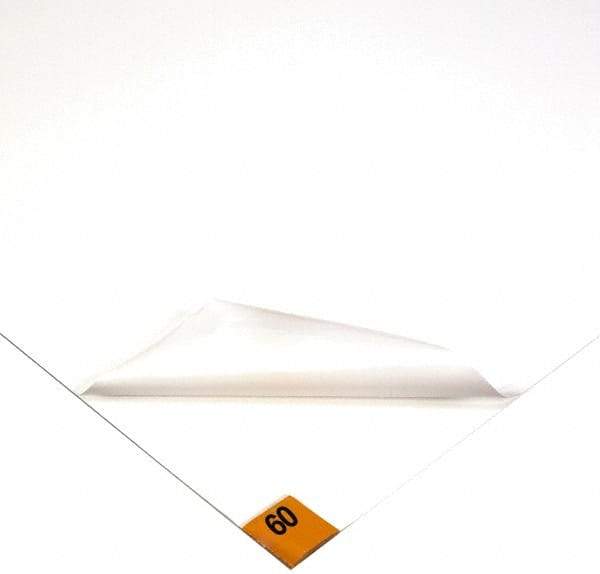 Wearwell - 1-1/2' Long x 3' Wide x 1/8" Thick, Smooth Pattern Clean Room Matting - Tacky Sheets, White, 60 Layers per Mat - Eagle Tool & Supply