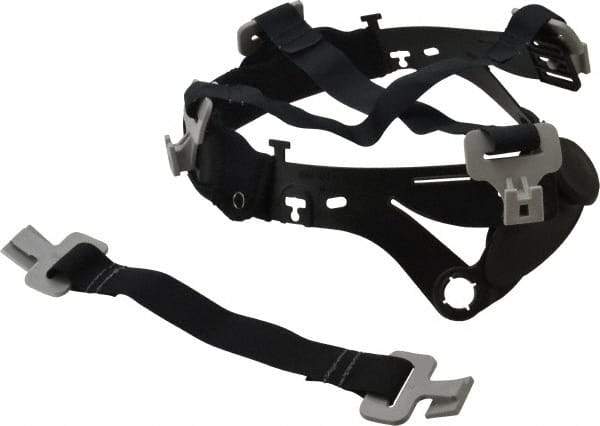 3M - Head Suspension for PAPR/SAR Headgear - Black, Compatible with M-300 & M-400 Series Hard Hats - Eagle Tool & Supply