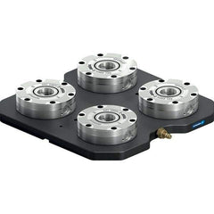 Schunk - NSL Manual CNC Quick Change Clamping Module - 4 Module Center, Top Mount, 7,500 kN Retention Force, 6 bar (87 Lb/Sq In) Unlocking Pressure, 0.005mm Repeatability - Eagle Tool & Supply