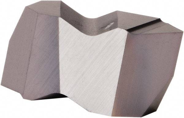 Kennametal - NJP3020 Grade KCU25, External UNJ Threading Insert - 8 TPI Ext Pitch, Right Hand Insert, AlTiN Finish, Carbide - Eagle Tool & Supply