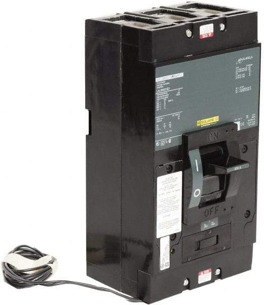 Square D - 400 Amp, 600 V, 3 Pole, Panel Mount Molded Case Circuit Breaker - Thermal Magnetic Trip, Multiple Breaking Capacity Ratings - Eagle Tool & Supply