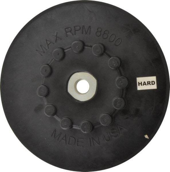 Made in USA - 7" Diam Quick-Change Disc Backing Pad - Firm Density, 8,600 RPM, Speed-Lok Compatible - Eagle Tool & Supply
