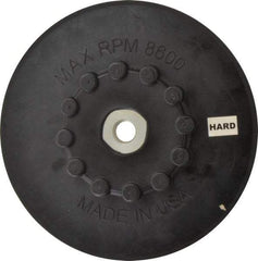 Made in USA - 7" Diam Quick-Change Disc Backing Pad - Firm Density, 8,600 RPM, Speed-Lok Compatible - Eagle Tool & Supply