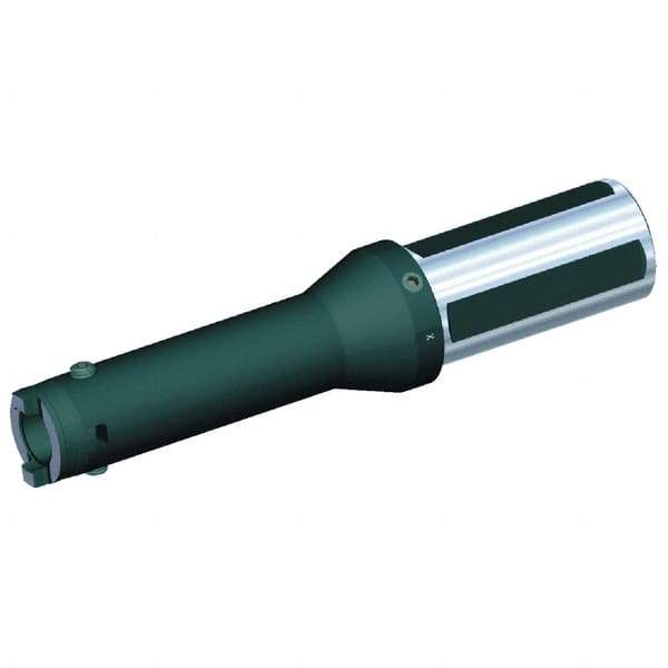 Kennametal - Series HTS, Head Connection 27, 2" Shank Diam, Drill Body - 88.9mm Drill Body Length to Flange, SSF Toolholder, 48mm Nose Diam, 241.3mm OAL, 127.7mm Drill Body Length, Weldon Flat Shank, Through Coolant - Eagle Tool & Supply