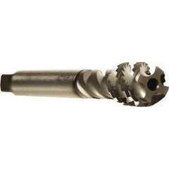 Emuge - M20x2.50 Metric 4 Flute 6H Modified Bottoming Spiral Flute Tap - Cobalt, GLT-1 Finish, 140mm OAL, Right Hand Flute, Right Hand Thread, Series Enorm - Eagle Tool & Supply