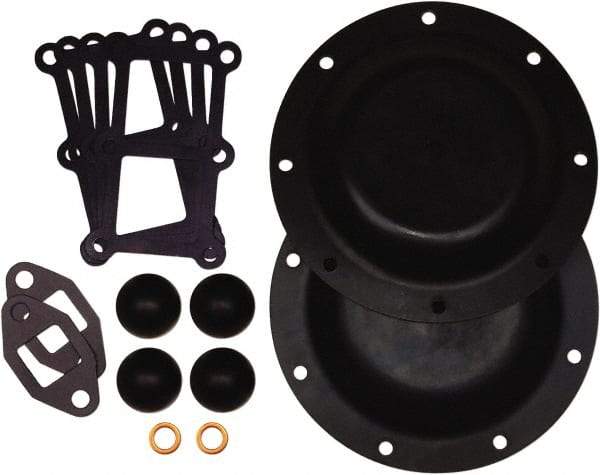 SandPIPER - Buna-N Fluid Section Repair Kit - For Use with Diaphragm Pumps - Eagle Tool & Supply