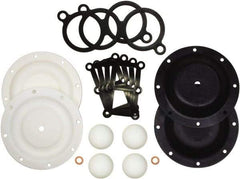 SandPIPER - 1/4" Pump, Santoprene Fluid Section Repair Kit - For Use with Diaphragm Pumps - Eagle Tool & Supply