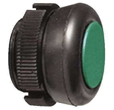 Square D - Pushbutton Switch Head - Green, Round Button - Eagle Tool & Supply