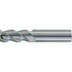Kennametal - 1", 3 Flute, Single End, Solid Carbide, 0.12" Corner Radius End Mill - 6" OAL, 37° Helix, Right Hand Flute, 3-1/4" LOC, Right Hand Cut - Eagle Tool & Supply