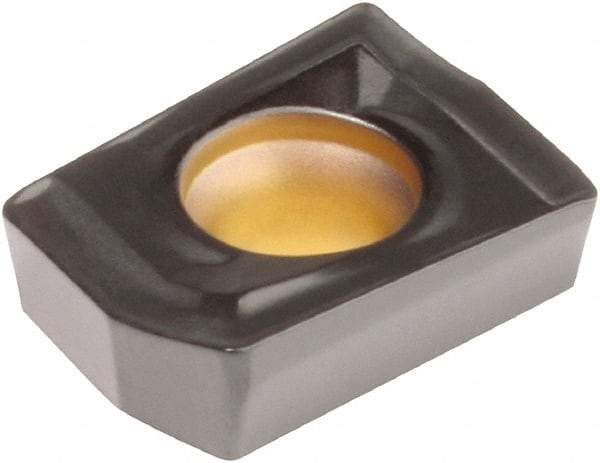 Kennametal - DFT05T308 HP Grade KCPK10 Carbide Indexable Drill Insert - TiCN/Al2O3 Finish, Trigon, 8mm Inscribed Circle - Eagle Tool & Supply