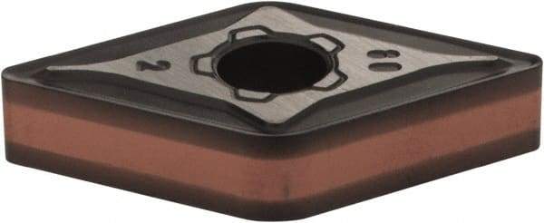 Iscar - DNMG432 M3M Grade IC6015 Carbide Turning Insert - TiCN/Al2O3/TiN Finish, 55° Diamond, 1/2" Inscr Circle, 3/16" Thick, 1/32" Corner Radius - Eagle Tool & Supply