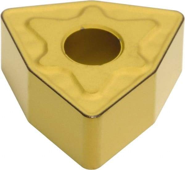 Sumitomo - WNMG432 EME Grade AC810P Carbide Turning Insert - Al2O3 Finish, 80° Trigon, 1/2" Inscr Circle, 3/16" Thick, 1/32" Corner Radius - Eagle Tool & Supply